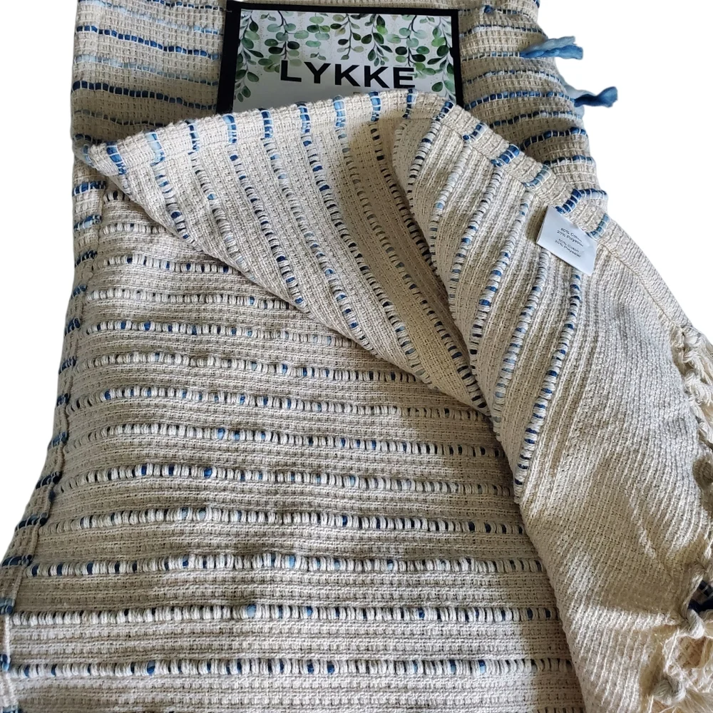 NWT Lykke Decor Decorative Throw Blanket